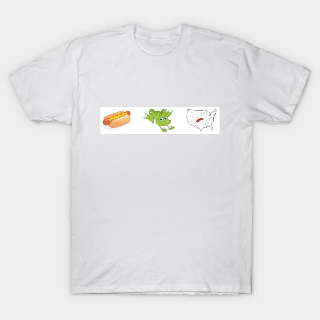 HOT DOG JUMPING FROG ALBUQUERQUE T-Shirt by tkelleher